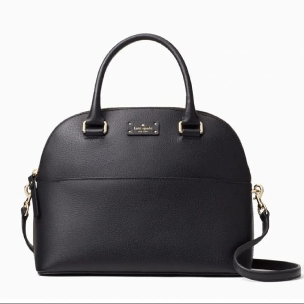 Kate Spade Grove Street Carli‎ NWT Black Leather Handbag WKRU4192